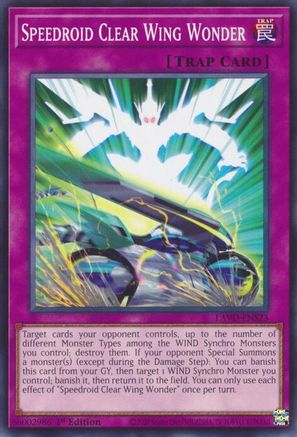 Image of Speedroid Clear Wing Wonder (LAVD-ENS23) - Legendary Arc-V Decks 1st Edition