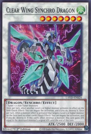 Image of Clear Wing Synchro Dragon (LAVD-ENS24) - Legendary Arc-V Decks 1st Edition