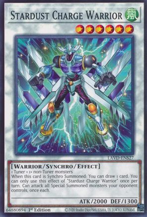 Image of Stardust Charge Warrior (LAVD-ENS27) - Legendary Arc-V Decks 1st Edition
