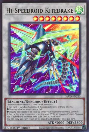 Image of Hi-Speedroid Kitedrake (LAVD-ENS30) - Legendary Arc-V Decks 1st Edition