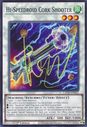 Image of Hi-Speedroid Cork Shooter (LAVD-ENS31) - Legendary Arc-V Decks 1st Edition