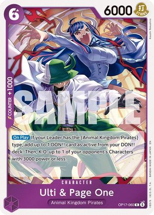 Image of Ulti & Page One (OP17-060) - The World's Strongest Warriors Foil
