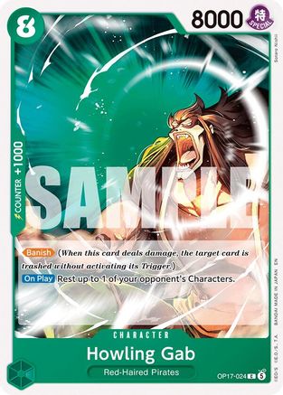 Image of Howling Grab (OP17-024) - The World's Strongest Warriors