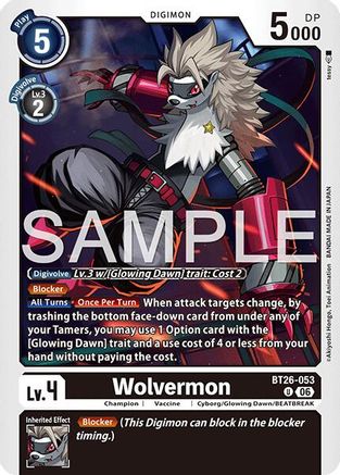 Image of Wolvermon (BT26-053) - Timeless Bonds