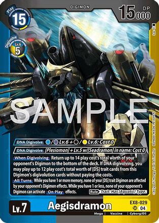 Image of Aegisdramon (EX8-029) - Limited Card Pack -Final Crest- Foil