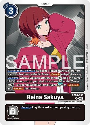 Image of Reina Sakuya (BT26-093) - Timeless Bonds Foil