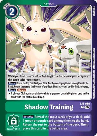 Image of Shadow Training (LM-060) - Limited Card Pack -Final Crest- Foil