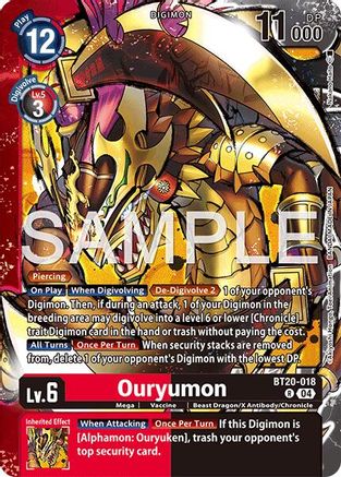 Image of Ouryumon (BT20-018) - Limited Card Pack -Final Crest- Foil