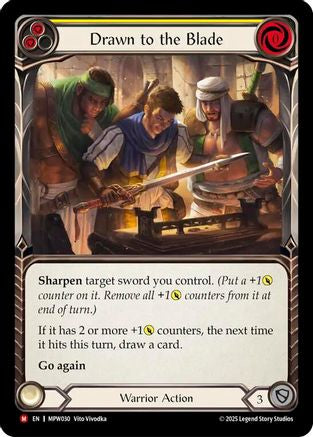 Image of Drawn to the Blade (MPW030) - Mastery Pack Warrior Rainbow Foil