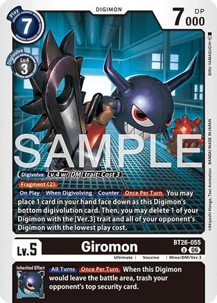 Image of Giromon (BT26-055) - Timeless Bonds