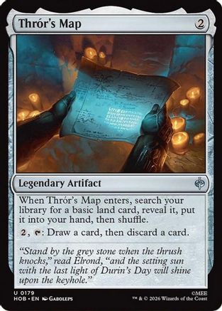 Image of Thror's Map (HOB-179) - The Hobbit Foil