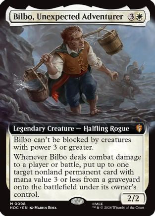 Image of Bilbo, Unexpected Adventurer (Extended Art) (HOC-098) - The Hobbit: Eternal-Legal Foil