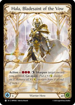 Image of Hala, Bladesaint of the Vow (MPW003) - Mastery Pack Warrior