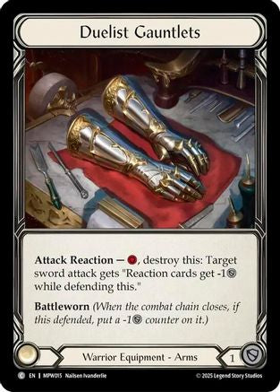 Image of Duelist Gauntlets (MPW015) - Mastery Pack Warrior Cold Foil