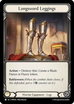 Image of Longsword Leggings (MPW016) - Mastery Pack Warrior Cold Foil