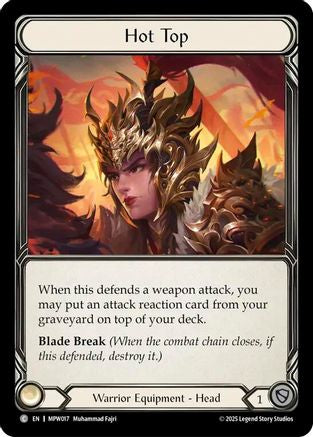 Image of Hot Top (MPW017) - Mastery Pack Warrior Cold Foil