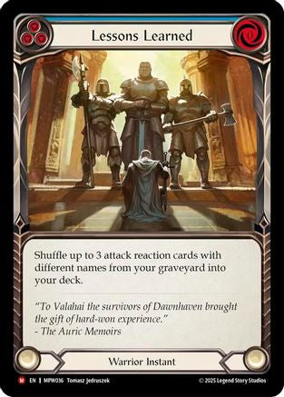Image of Lessons Learned (Blue) (MPW036) - Mastery Pack Warrior