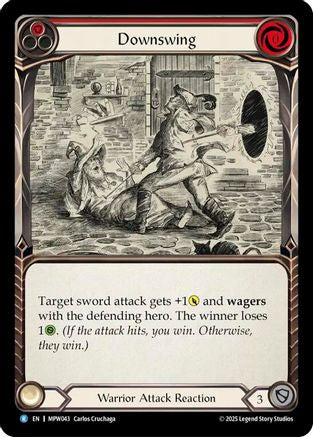 Image of Downswing (Red) (MPW043) - Mastery Pack Warrior Rainbow Foil
