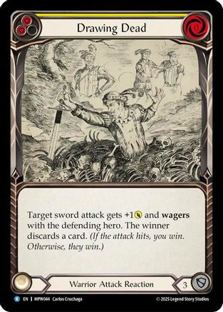 Image of Drawing Dead (Yellow) (MPW044) - Mastery Pack Warrior Rainbow Foil