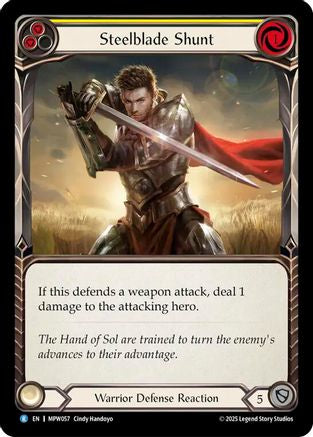 Image of Steelblade Shunt (Yellow) (MPW057) - Mastery Pack Warrior