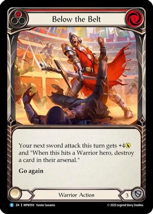 Image of Below the Belt (Red) (MPW059) - Mastery Pack Warrior