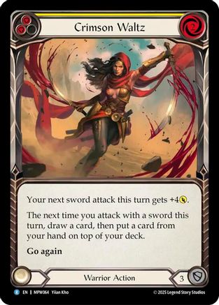 Image of Crimson Waltz (Red) (MPW064) - Mastery Pack Warrior Rainbow Foil