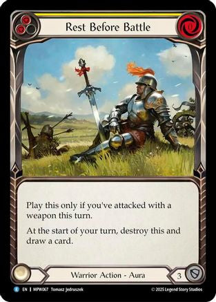 Image of Rest Before Battle (Yellow) (MPW067) - Mastery Pack Warrior