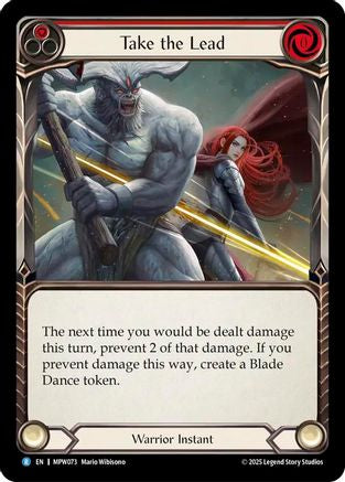 Image of Take the Lead (Red) (MPW073) - Mastery Pack Warrior Rainbow Foil