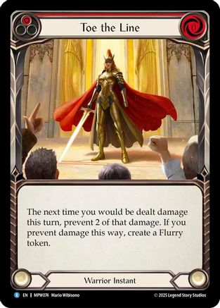 Image of Toe the Line (Red) (MPW074) - Mastery Pack Warrior