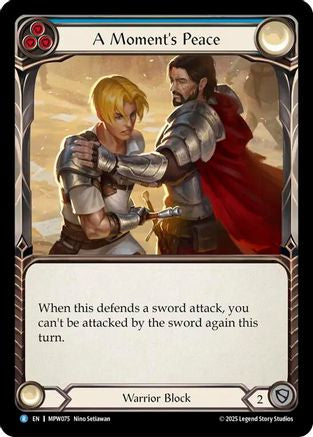 Image of A Moment's Peace (Blue) (MPW075) - Mastery Pack Warrior Rainbow Foil