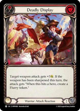 Image of Deadly Display (Red) (MPW080) - Mastery Pack Warrior Rainbow Foil