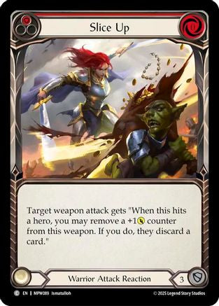 Image of Slice Up (Red) (MPW089) - Mastery Pack Warrior Rainbow Foil