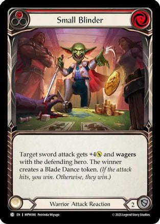 Image of Small Blinder (Red) (MPW090) - Mastery Pack Warrior Rainbow Foil