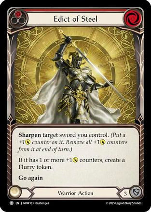 Image of Edict of Steel (Red) (MPW103) - Mastery Pack Warrior
