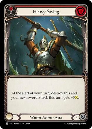 Image of Heavy Swing (Red) (MPW133) - Mastery Pack Warrior Rainbow Foil