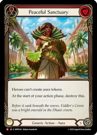 Image of Peaceful Sanctuary (Red) (MPW144) - Mastery Pack Warrior Rainbow Foil