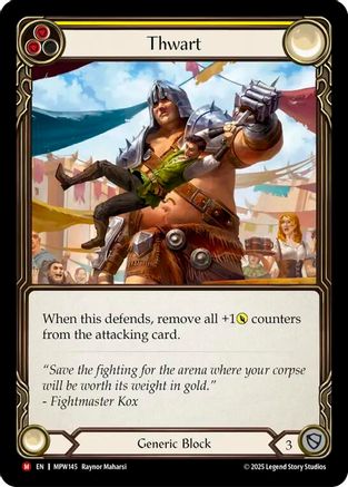 Image of Thwart (Yellow) (MPW145) - Mastery Pack Warrior