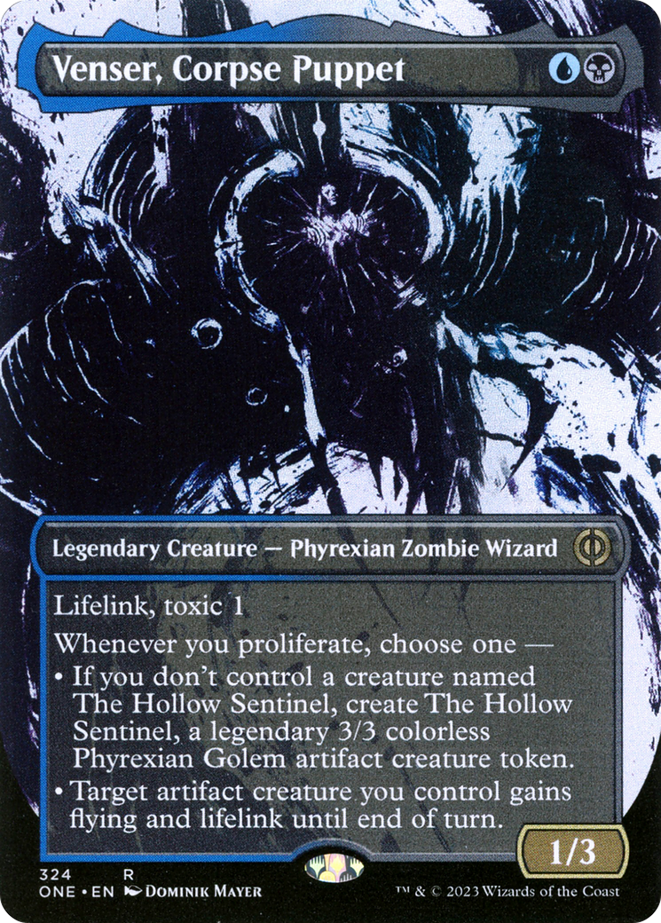 Image of Venser, Corpse Puppet (Borderless Ichor) [Phyrexia: All Will Be One]