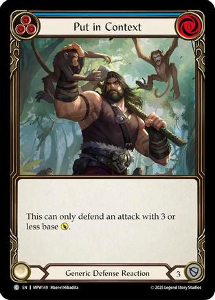 Image of Put in Context (Blue) (MPW149) - Mastery Pack Warrior