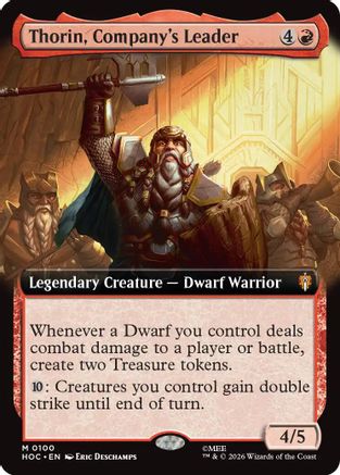 Image of Thorin, Company's Leader (Extended Art) (HOC-100) - The Hobbit: Eternal-Legal