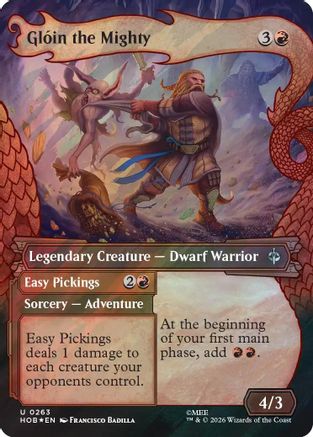 Image of Gloin the Mighty (Showcase) (Surge Foil) (HOB-263) - The Hobbit Foil