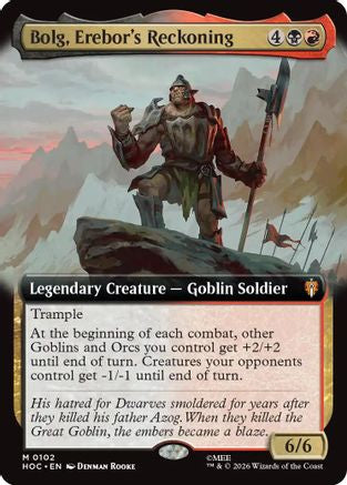 Image of Bolg, Erebor's Reckoning (Extended Art) (HOC-102) - The Hobbit: Eternal-Legal