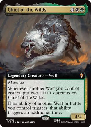 Image of Chief of the Wilds (Extended Art) (HOC-103) - The Hobbit: Eternal-Legal Foil