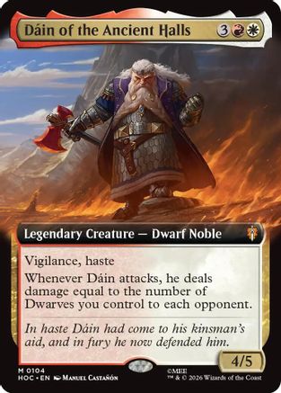 Image of Dain of the Ancient Halls (Extended Art) (HOC-104) - The Hobbit: Eternal-Legal Foil