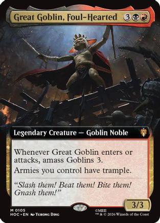 Image of Great Goblin, Foul-Hearted (Extended Art) (HOC-105) - The Hobbit: Eternal-Legal Foil
