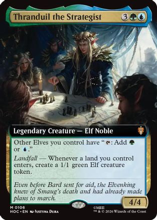 Image of Thranduil the Strategist (Extended Art) (HOC-106) - The Hobbit: Eternal-Legal