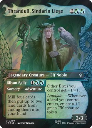 Image of Thranduil, Sindarin Liege (Showcase) (Surge Foil) (HOB-269) - The Hobbit Foil