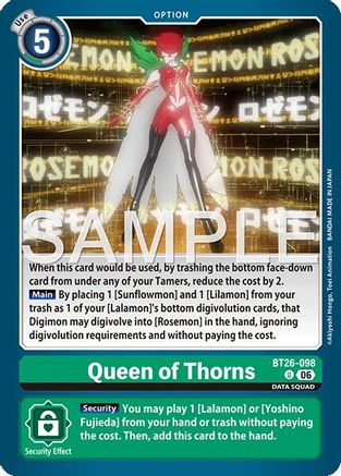 Image of Queen of Thorns (BT26-098) - Timeless Bonds