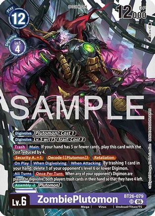 Image of ZombiePlutomon (BT26-079) - Timeless Bonds Foil