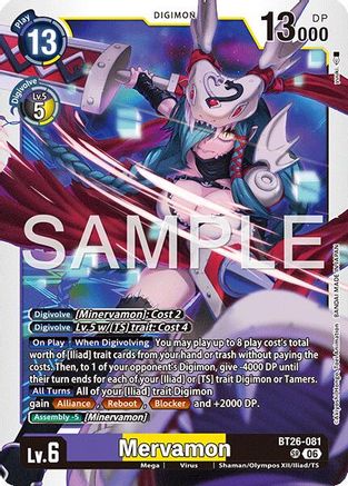 Image of Mervamon (BT26-081) - Timeless Bonds Foil